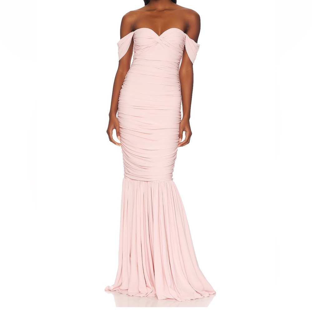 Norma Kamali Walter Gown in Blush